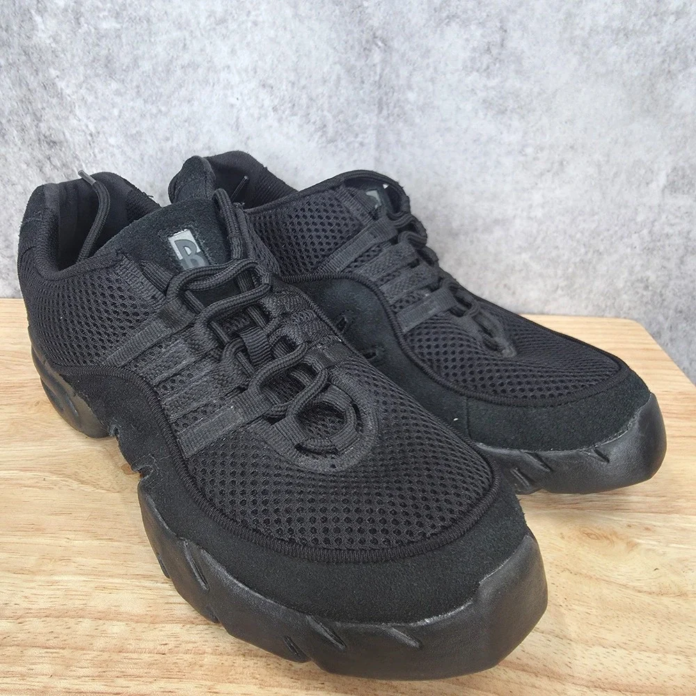 Bloch Boost Mesh Sneakers Womens 12 Black‎ Split Sole Dance Hip Hop Jazz Shoes